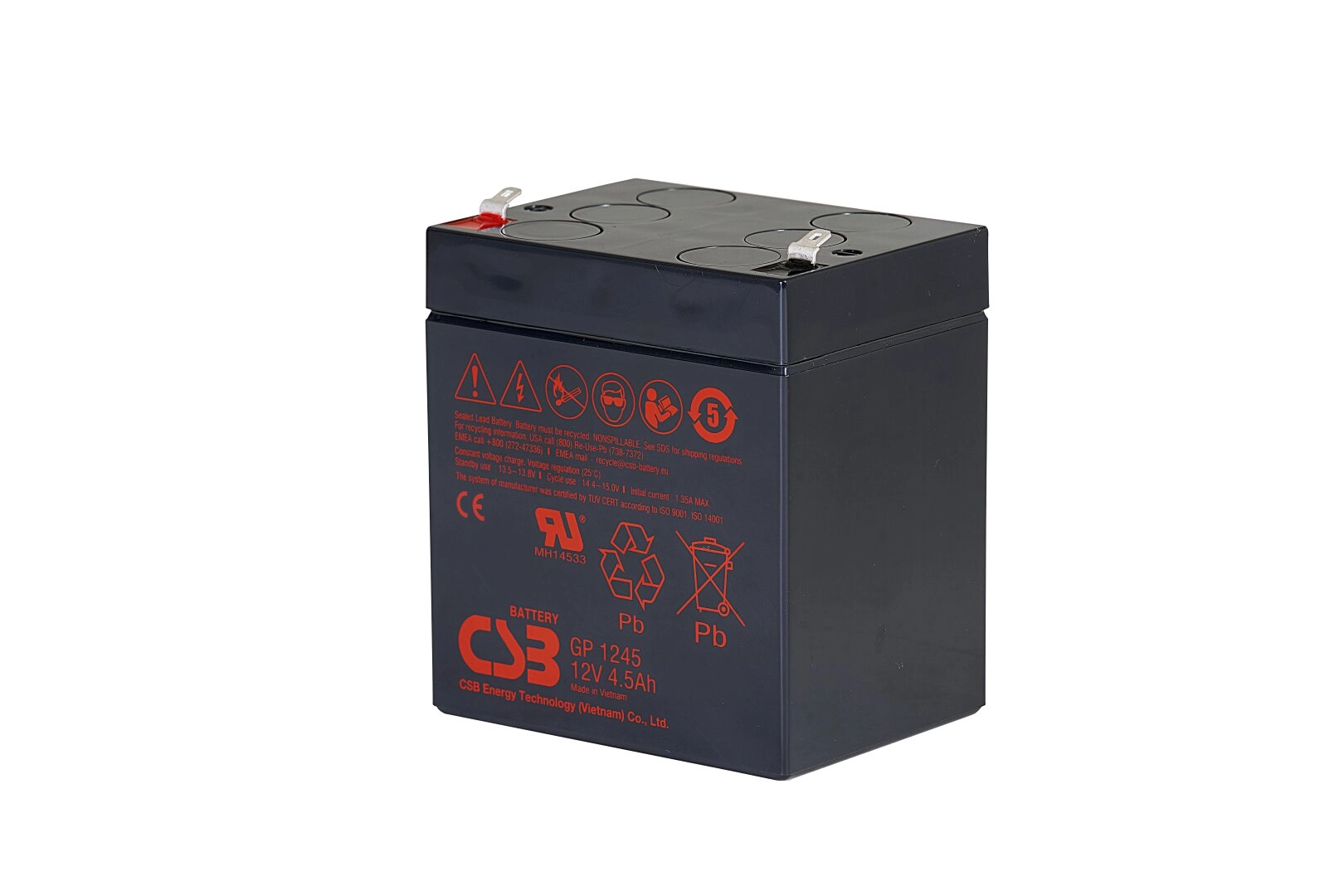 Akumulators 12V 4.5Ah spailes F1